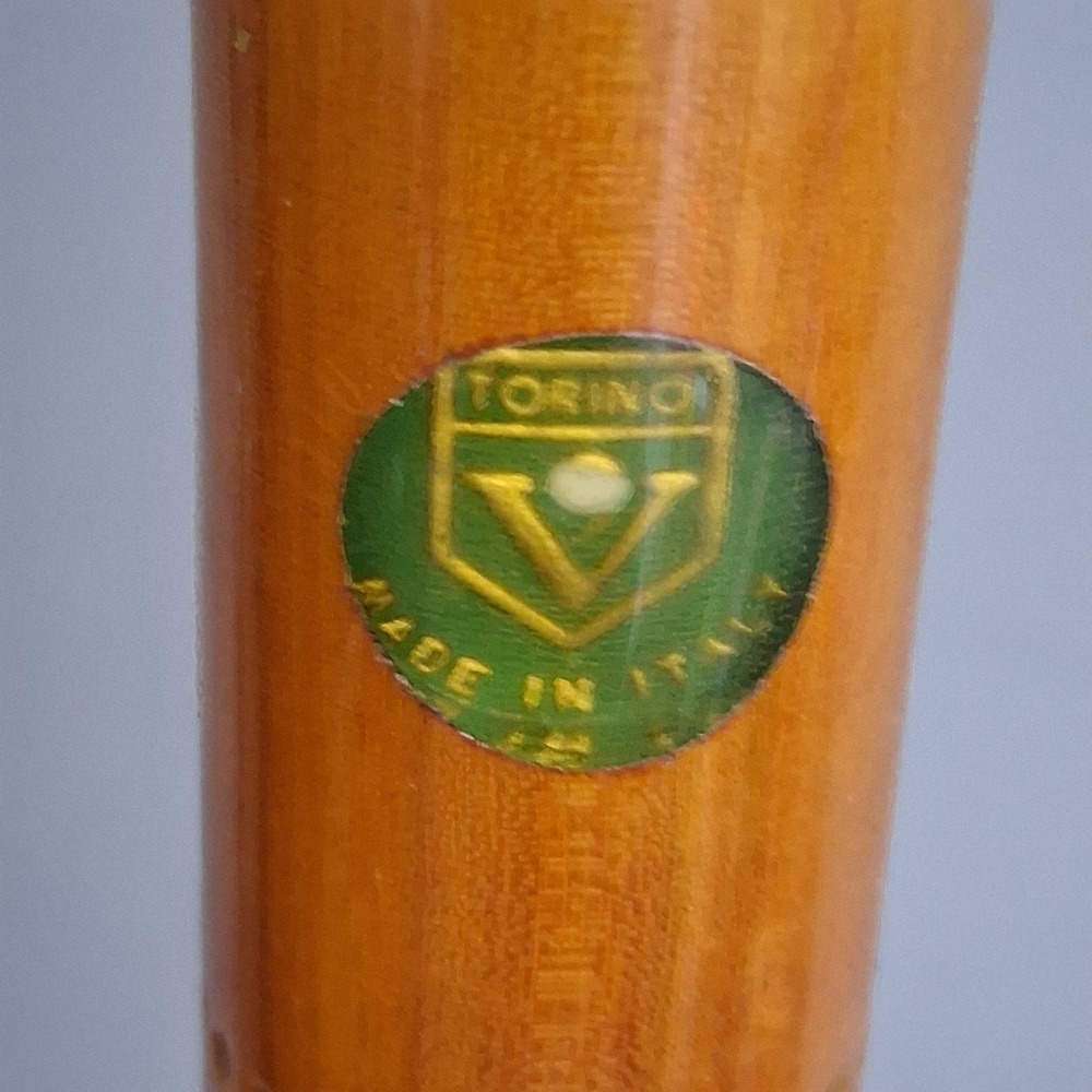 Vintage Torino Wood Billiard Pool Cue Stick Made in Italy Cabochon glass accent